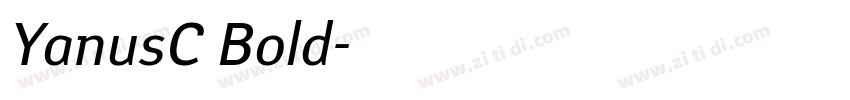 YanusC Bold字体转换